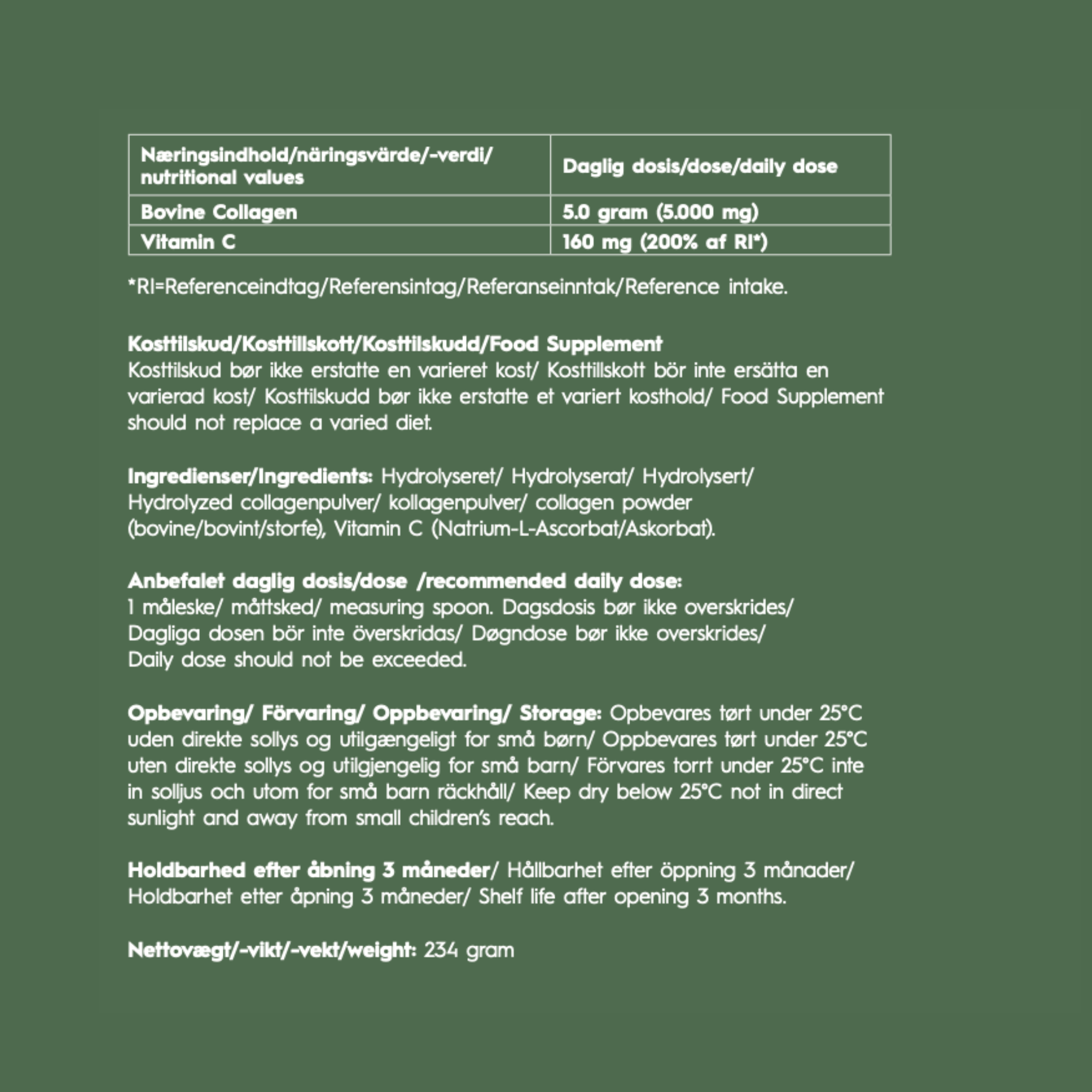 Bovine Collagen+ (60 days)