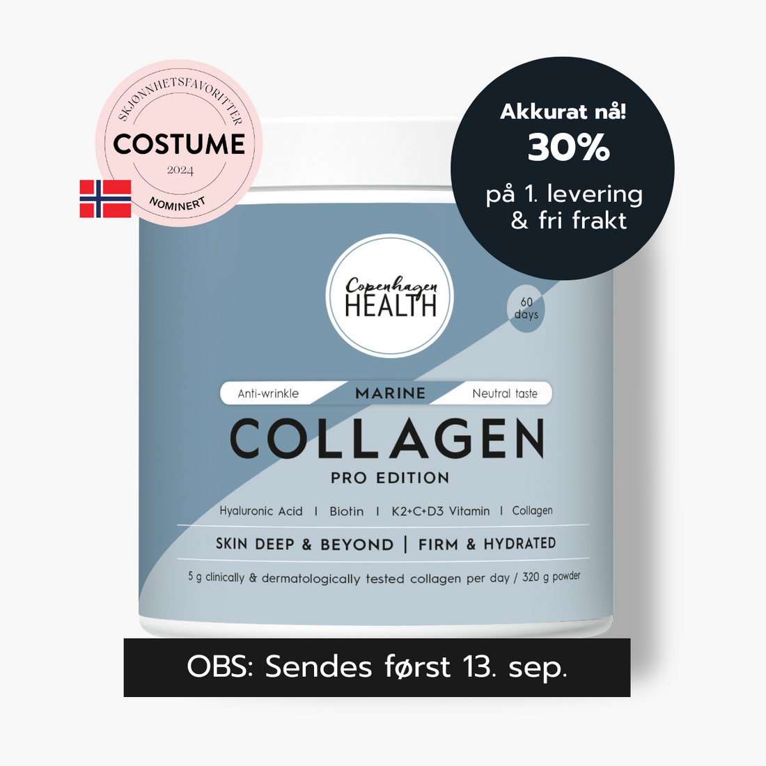 Marine Collagen Pro Edition (60 dager)
