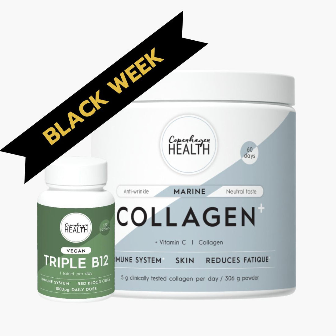 Marine Collagen+ og Triple B12 Vegan