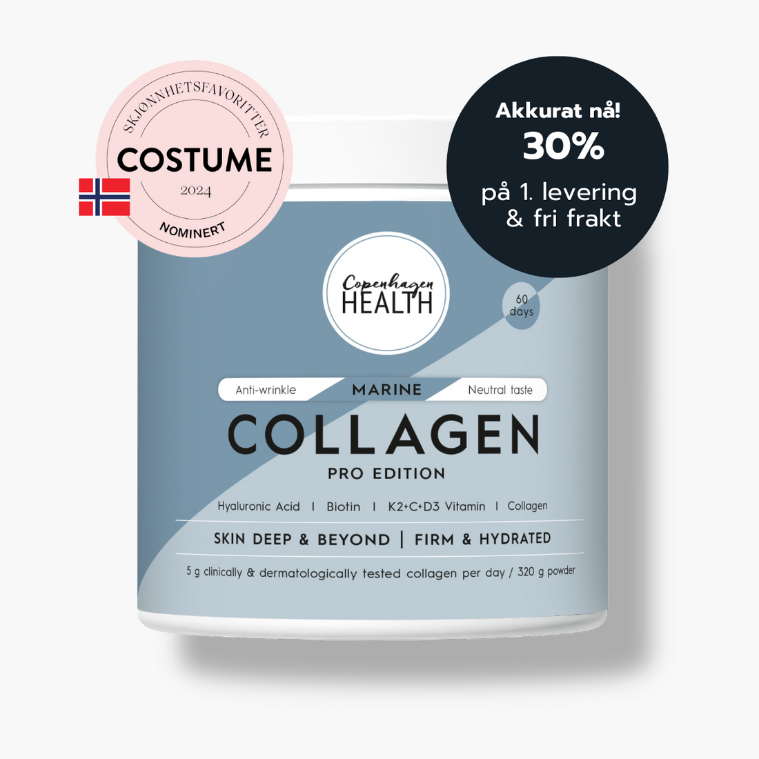 Marine Collagen Pro Edition (60 dager)