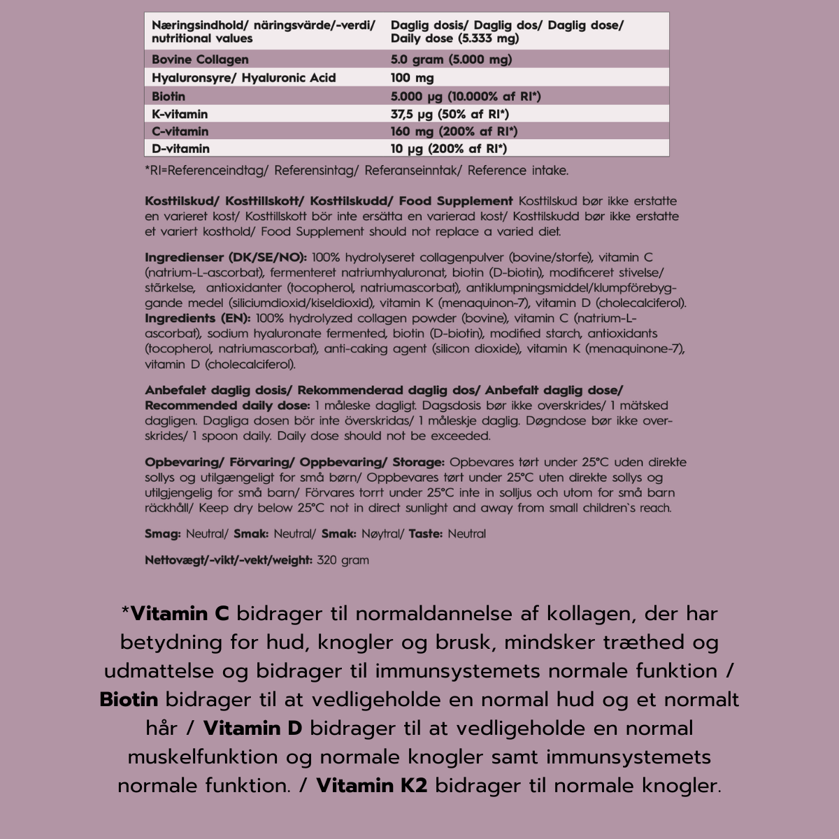 Bovine Collagen Pro Edition (60 dager)